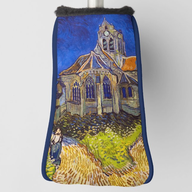 Vincent van Gogh - The Church at Auvers Golf Head Cover (Rotate 90)