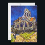 Vincent van Gogh - The Church at Auvers Invitation<br><div class="desc">The Church at Auvers / l'Eglise à Auvers-sur-oise by Vincent Van Gogh in 1890</div>