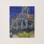 Vincent Van Gogh - The Church at Auvers Jigsaw Puzzle<br><div class="desc">Famous painting of the beautiful church by one of the worlds most famous artists</div>