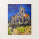 Vincent van Gogh - The Church at Auvers Jigsaw Puzzle<br><div class="desc">The Church at Auvers / l'Eglise à Auvers-sur-oise by Vincent Van Gogh in 1890</div>
