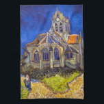 Vincent van Gogh - The Church at Auvers Kitchen Towel<br><div class="desc">The Church at Auvers / l'Eglise à Auvers-sur-oise by Vincent Van Gogh in 1890</div>