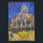Vincent van Gogh - The Church at Auvers Kitchen Towel<br><div class="desc">The Church at Auvers / l'Eglise à Auvers-sur-oise by Vincent Van Gogh in 1890</div>