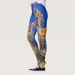 Vincent van Gogh - The Church at Auvers Leggings<br><div class="desc">The Church at Auvers / l'Eglise à Auvers-sur-oise by Vincent Van Gogh in 1890</div>