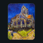 Vincent van Gogh - The Church at Auvers Magnet<br><div class="desc">The Church at Auvers / l'Eglise à Auvers-sur-oise by Vincent Van Gogh in 1890</div>