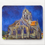 Vincent van Gogh - The Church at Auvers Mouse Pad<br><div class="desc">The Church at Auvers / l'Eglise à Auvers-sur-oise by Vincent Van Gogh in 1890</div>
