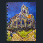 Vincent van Gogh - The Church at Auvers Notebook<br><div class="desc">The Church at Auvers / l'Eglise à Auvers-sur-oise by Vincent Van Gogh in 1890</div>