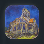 Vincent van Gogh - The Church at Auvers Paper Plate<br><div class="desc">The Church at Auvers / l'Eglise à Auvers-sur-oise by Vincent Van Gogh in 1890</div>