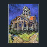 Vincent Van Gogh - The Church at Auvers Postcard<br><div class="desc">Oil on canvas from 1890, Van Gogh painted this after leaving the asylum at Saint-Rémy and moving to Auvers-sur-Oise to be treated by Dr. Paul Gachet. Unlike similar stores, Art Lover's Cafe features classic, high resolution works of art that have been carefully restored, colour-balanced & retouched to remove spots &...</div>