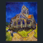 Vincent van Gogh - The Church at Auvers Poster<br><div class="desc">The Church at Auvers / l'Eglise à Auvers-sur-oise by Vincent Van Gogh in 1890</div>