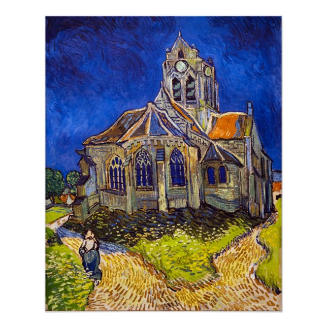 Vincent van Gogh - The Church at Auvers Poster (Front)