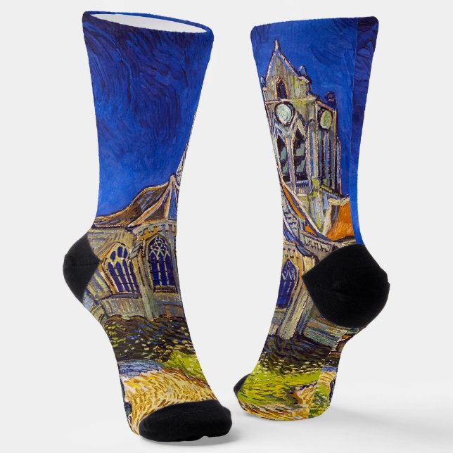 Vincent van Gogh - The Church at Auvers Socks (Angled)