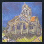 Vincent van Gogh - The Church at Auvers Stone Coaster<br><div class="desc">The Church at Auvers / l'Eglise à Auvers-sur-oise by Vincent Van Gogh in 1890</div>