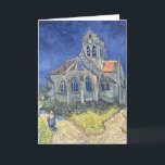 Vincent van Gogh | The Church at Auvers-sur-Oise Card<br><div class="desc">The Church at Auvers-sur-Oise,  1890 | by Vincent van Gogh | Art Location: Musee d'Orsay,  Paris,  France | Dutch Artist | Image Collection Number: XIR33823</div>