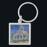 Vincent van Gogh | The Church at Auvers-sur-Oise Keychain<br><div class="desc">The Church at Auvers-sur-Oise, 1890 | by Vincent van Gogh | Art Location: Musee d'Orsay, Paris, France | Dutch Artist | Image Collection Number: XIR33823</div>