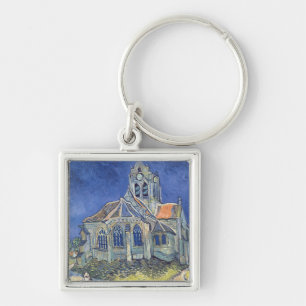 Vincent van Gogh   The Church at Auvers-sur-Oise Keychain