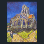 Vincent van Gogh - The Church at Auvers Tablecloth<br><div class="desc">The Church at Auvers / l'Eglise à Auvers-sur-oise by Vincent Van Gogh in 1890</div>