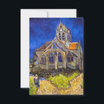 Vincent van Gogh - The Church at Auvers Thank You Card<br><div class="desc">The Church at Auvers / l'Eglise à Auvers-sur-oise by Vincent Van Gogh in 1890</div>