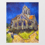 Vincent van Gogh - The Church at Auvers Window Cling<br><div class="desc">The Church at Auvers / l'Eglise à Auvers-sur-oise by Vincent Van Gogh in 1890</div>