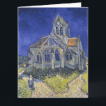 Vincent Van Gogh, The Church in Auvers Card<br><div class="desc">Vincent Van Gogh - The Church in Auvers,  1890.</div>