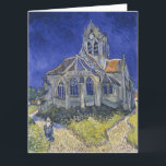 Vincent Van Gogh, The Church in Auvers Card<br><div class="desc">Vincent Van Gogh - The Church in Auvers,  1890.</div>