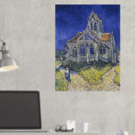 Vincent Van Gogh, The Church in Auvers Foil Prints<br><div class="desc">Vincent Van Gogh - The Church in Auvers,  1890.</div>