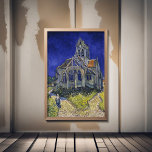 Vincent Van Gogh, The Church in Auvers Poster<br><div class="desc">Vincent Van Gogh - The Church in Auvers,  1890.</div>