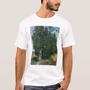 Vincent van Gogh The cypresses, c.1889-90 T-Shirt