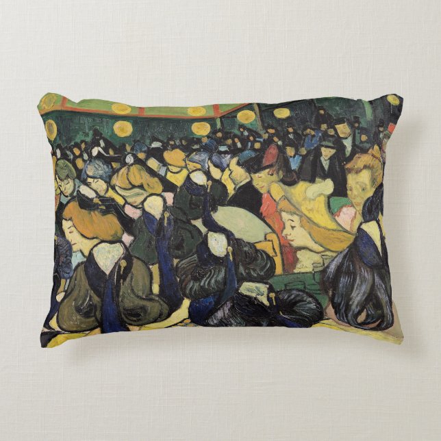 Vincent van Gogh | The Dance Hall at Arles, 1888 Accent Pillow (Front)