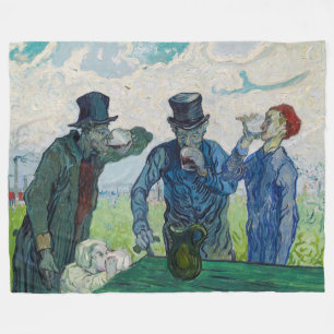 Vincent van Gogh - The Drinkers, after Daumier Fleece Blanket