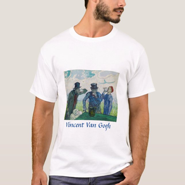 Vincent van Gogh - The Drinkers, after Daumier T-Shirt (Front)