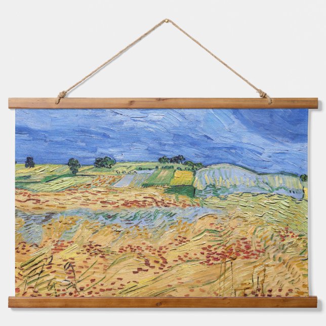Vincent van Gogh - The fields / Plain at Auvers Hanging Tapestry (Front)