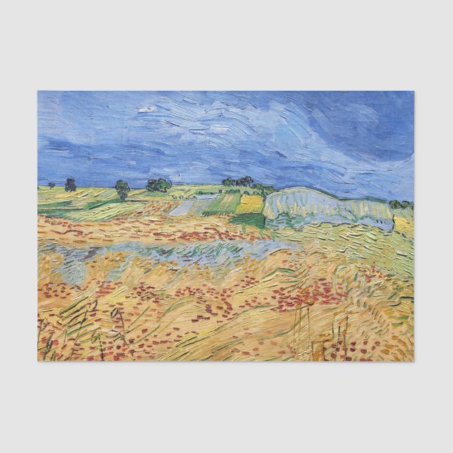 Vincent van Gogh - The fields / Plain at Auvers Tissue Paper (Front)