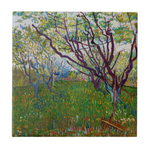 Vincent van Gogh - The Flowering Orchard Tile