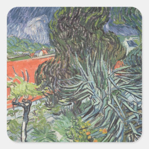 Vincent van Gogh   The Garden of Doctor Gachet Square Sticker