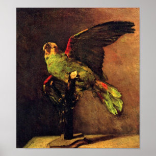 Vincent Van Gogh - The Green Parrot Bird Lover Art Poster