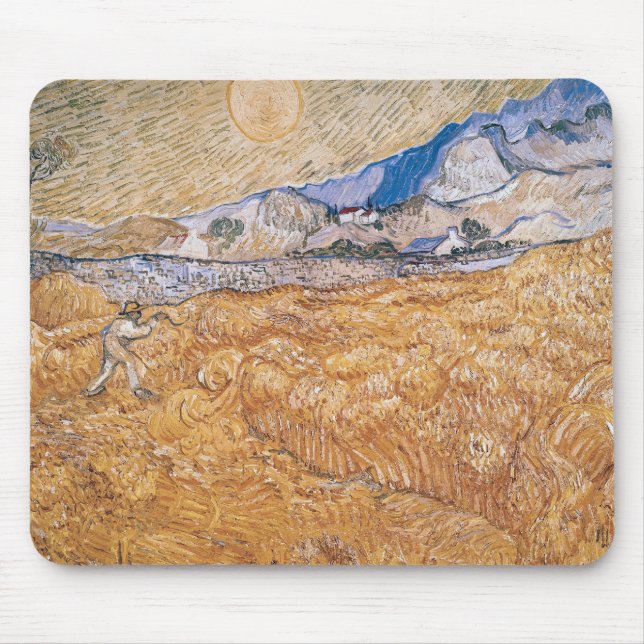 Vincent van Gogh | The Harvester Mouse Pad (Front)