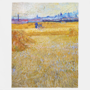 Vincent van Gogh - The Harvesters Fleece Blanket