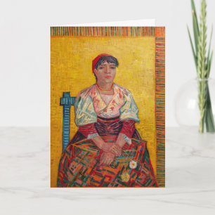 Vincent Van Gogh - The Italian Woman Card