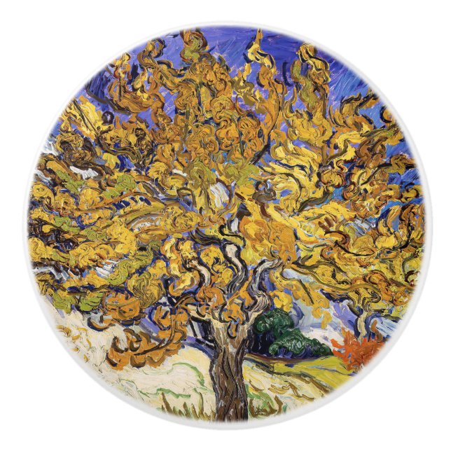 Vincent van Gogh - The Mulberry Tree  Ceramic Knob (Front)