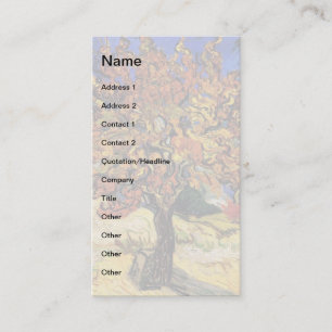 Vincent Van Gogh - The Mulberry Tree Fine Art Business Card