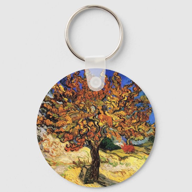 Vincent Van Gogh - The Mulberry Tree Fine Art Keychain (Front)