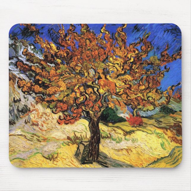 Vincent Van Gogh - The Mulberry Tree Fine Art Mouse Pad (Front)