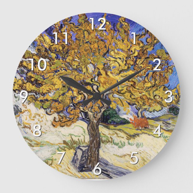 Vincent van Gogh - The Mulberry Tree Large Clock (Front)