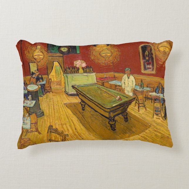 Vincent van Gogh - The Night Cafe Accent Pillow (Front)