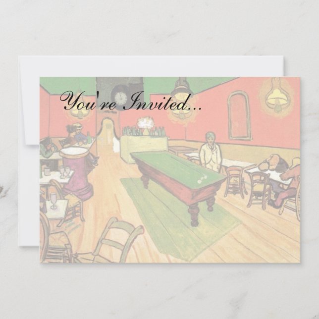 Vincent Van Gogh - The Night Cafe In Arles Invitation (Front)