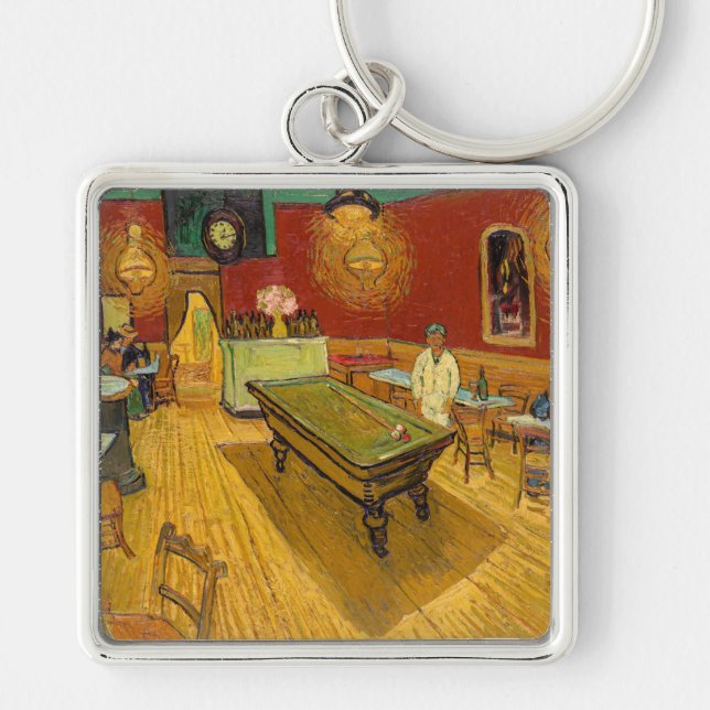 Vincent van Gogh - The Night Cafe Keychain (Front)