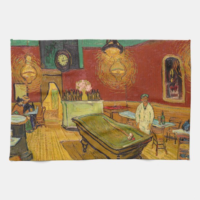 Vincent van Gogh - The Night Cafe Kitchen Towel (Horizontal)