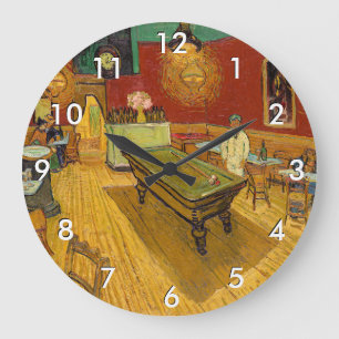 Vincent van Gogh - The Night Cafe Large Clock