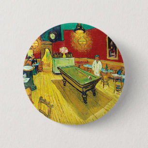 Vincent Van Gogh The Night Cafe (Le café de nuit) 2 Inch Round Button