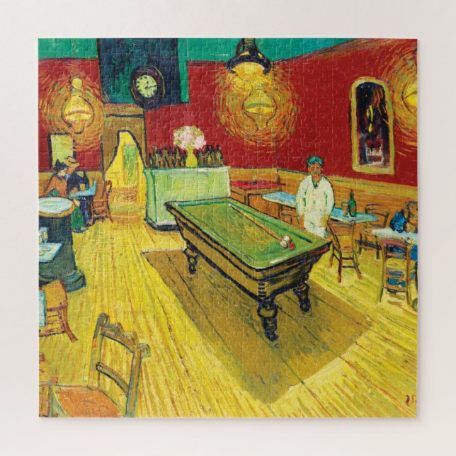 Vincent Van Gogh The Night Cafe (Le café de nuit) Jigsaw Puzzle (Vertical)
